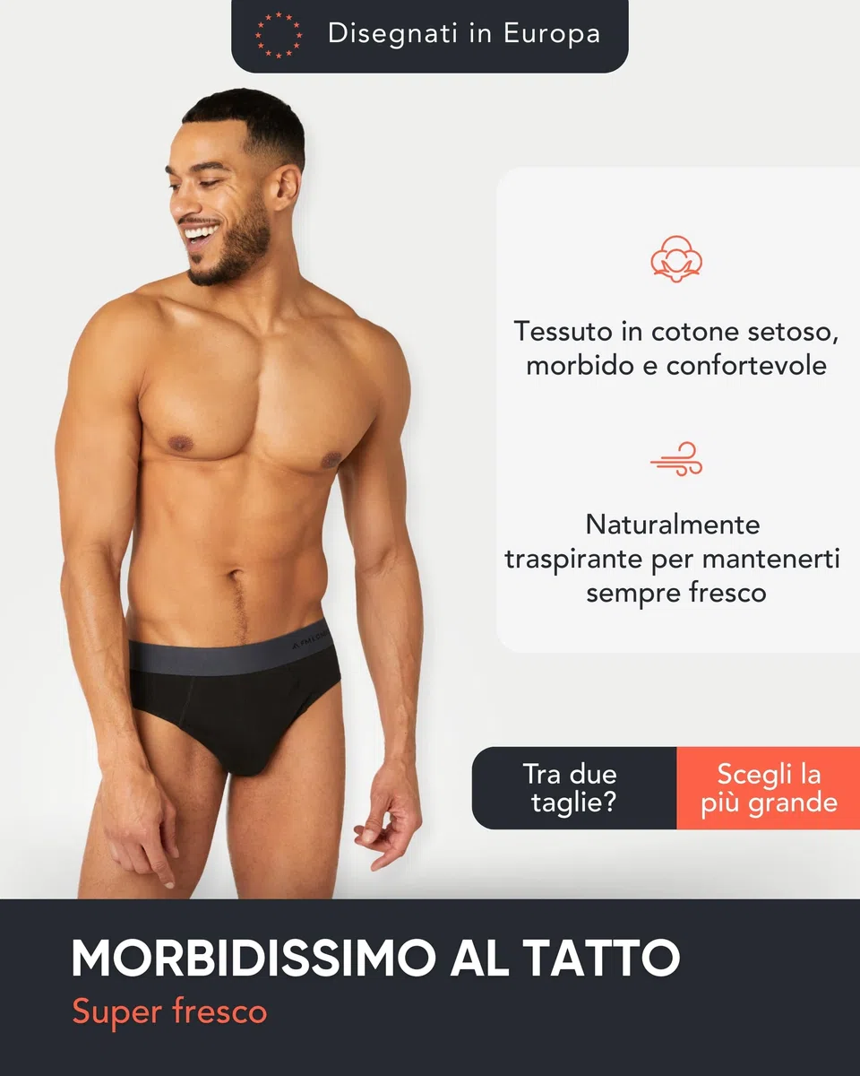 FM London Confezione da 7 Slip Uomo Essentials - Slip Uomo Cotone - Mutande Moderne Senza Etichette con Fascia Elastica in Vita Anti Arrotolamento