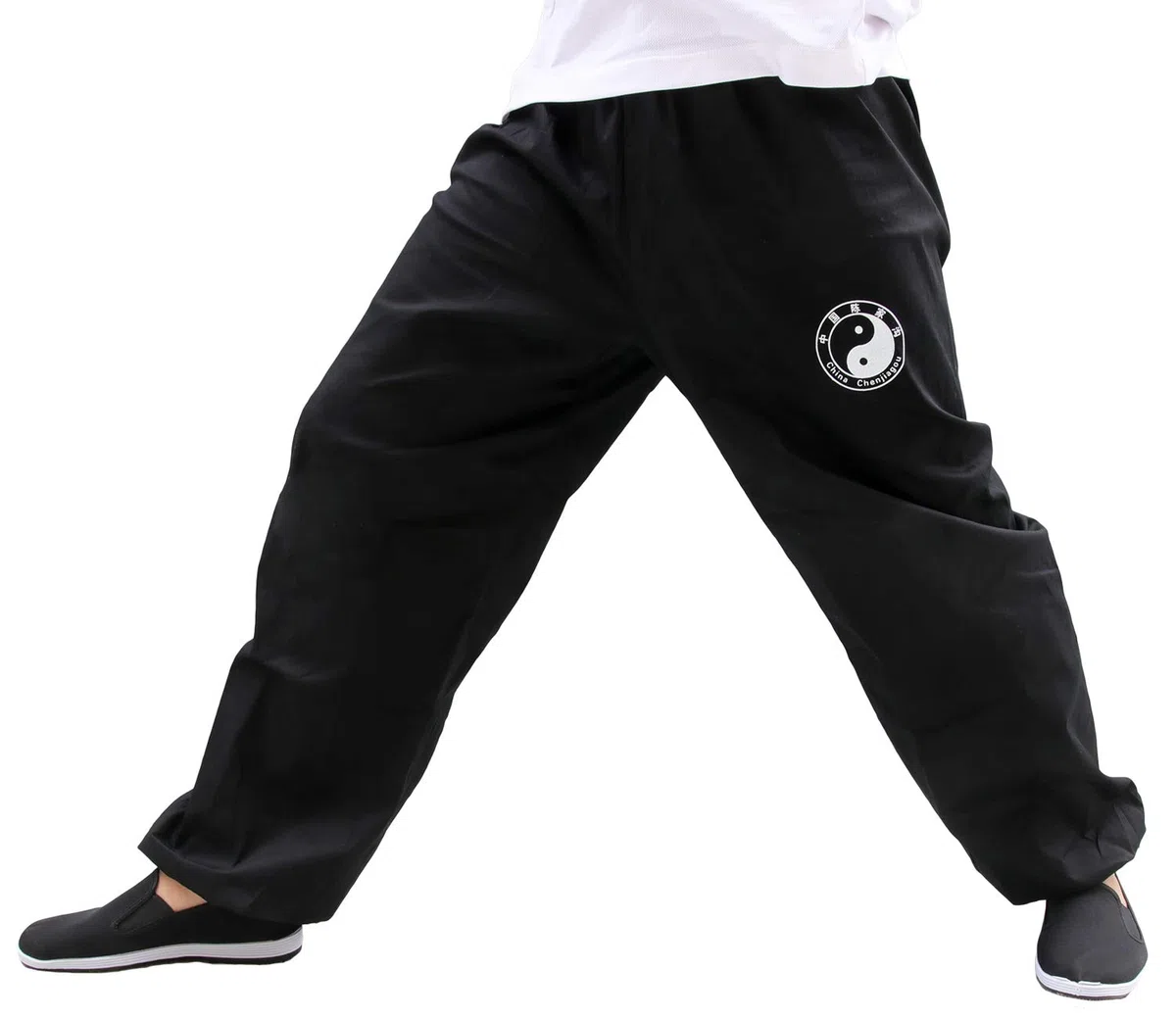 Pantaloni Tai Chi, Wing Chun, Arti Marziali e Pantaloni Larghi da Allenamento Kung Fu Unisex Abbigliamento per Arti Marziali Antirughe Adatto a Tutte Le Stagioni | Regalo Sport Wristband