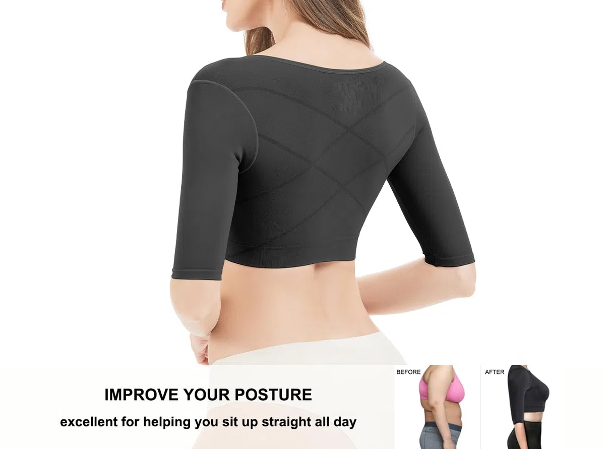 KSKshape Braccio Shaper per Donne Maniche a Compressione Post Chirurgico Dimagrante Maniche Postura Correttore Top Shapewear