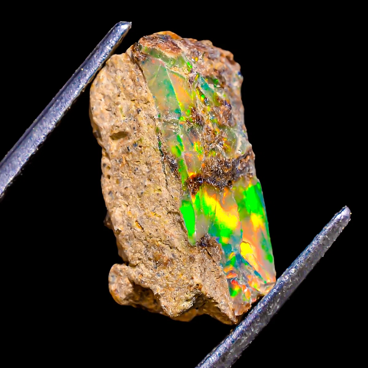 Natural Ethiopian Opal Rough Gems – AAA Quality Stone | Jumbo Fire Ethiopian Raw Crystal Rock Gemstone for Jewelry Making & Wire Wrapping