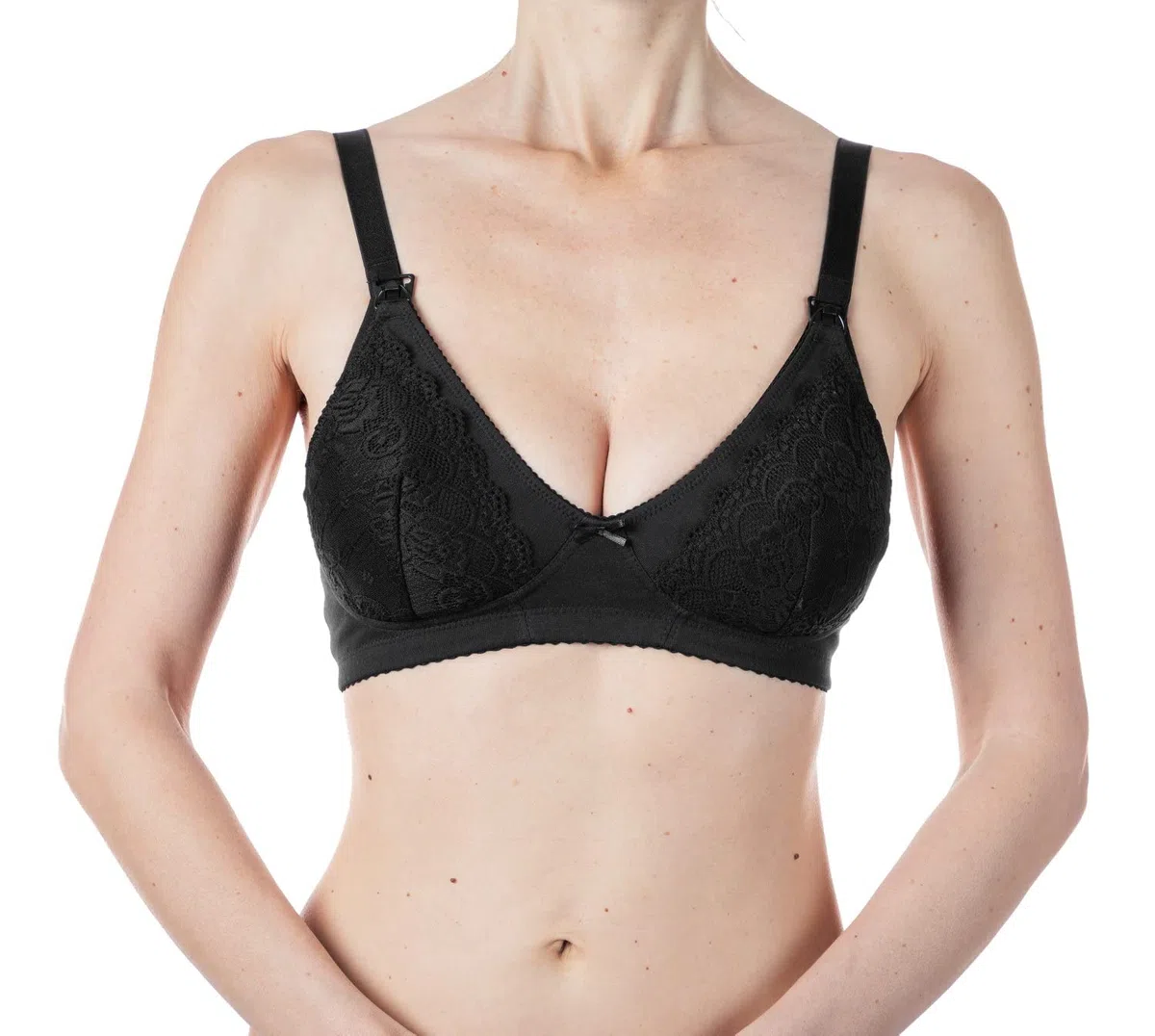 Chicco Reggiseno Allattamento in Cotone, Taglia 6C, Nero