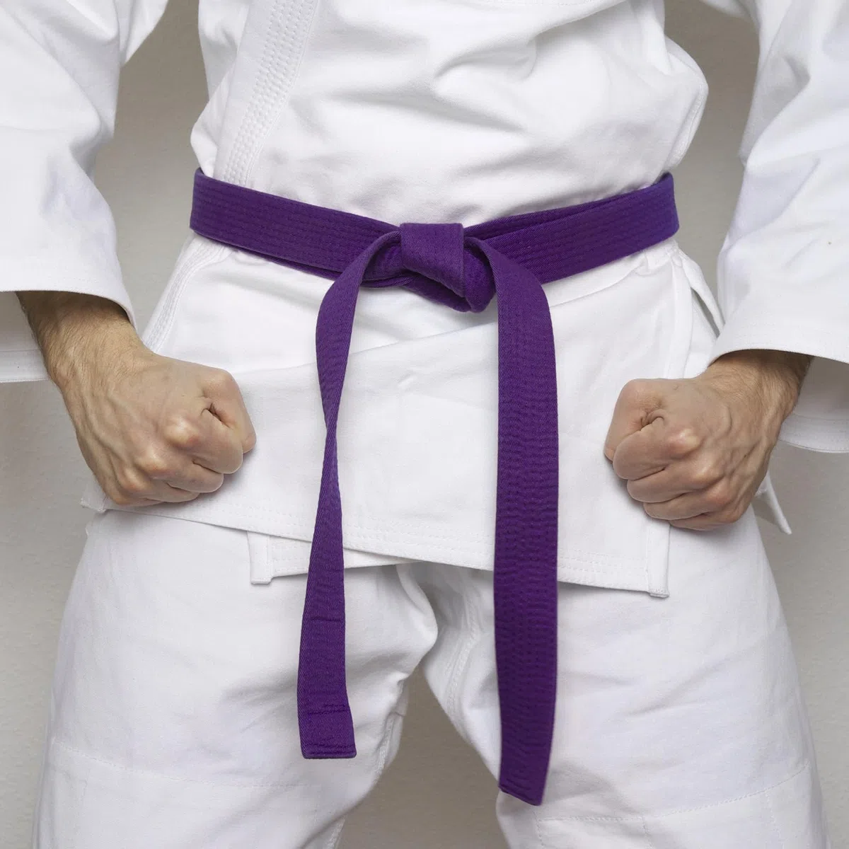 PATIKIL Cintura di Rango Colorata Taekwondo 1,6" x7,2 Piedi 2,2m, Cintura da Karate Judo Arti Marziali in Poliestere per Insegnamento Allenatore, Viola