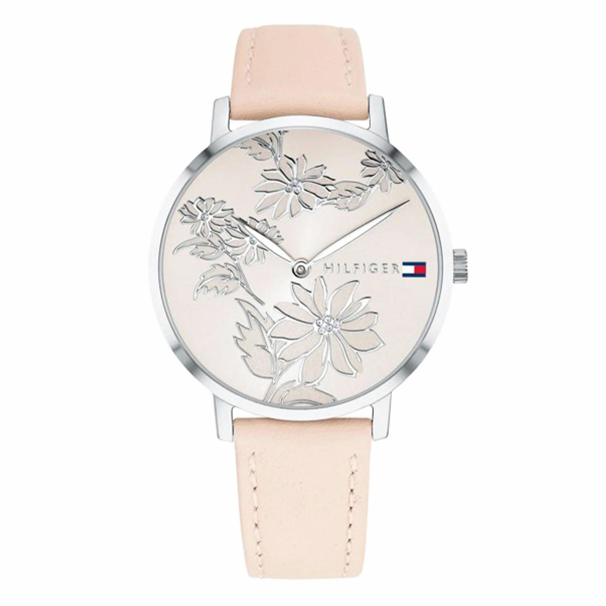 Tommy Hilfiger Orologio Con Movimento Al Quarzo A Due Lancette da Donna con Cinturino in Acciaio Inossidabile (Maglie o Mesh), in Pelle o Silicone