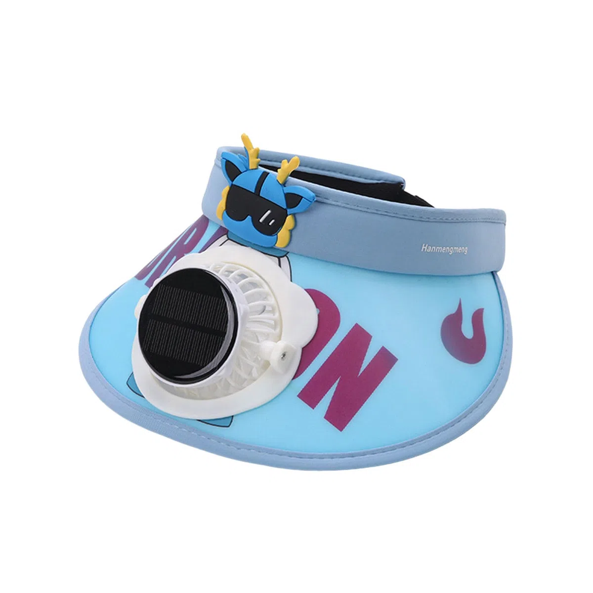2025 - Visiera parasole con ventilatore, ricarica USB, cappello estivo all'aperto con ventilatore, ampia area solare regolabile fibbia elastica cappello invernale per bambini e guanti
