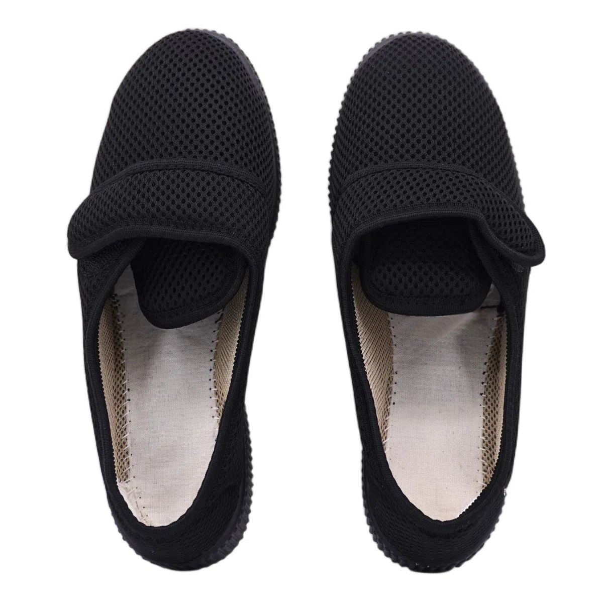 JOMIX Pantofole Anziane con Strappo Ciabatte Donna con Chiusura Regolabile Scarpe Traspirante da Casa Antiscivolo Morbida e Comoda per Terza Età