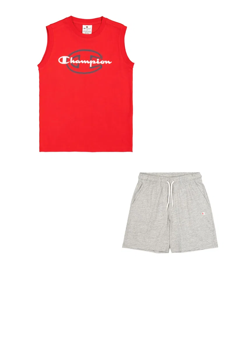 Champion Legacy Boy - Graphic Sleeveless Crewneck Set With Large Print Set Bambini e ragazzi