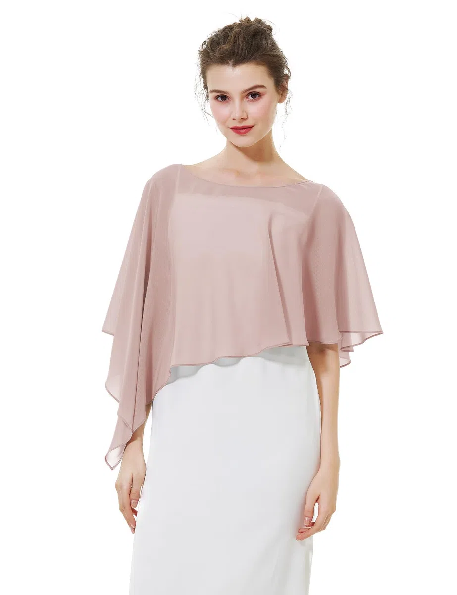 BEAUTELICATE Scialle Coprispalle Elegante Donna Stola Chiffon Scialli Cape Mantello Donna Estivo Elegante Vintage per Cerimonia Sposa Festa