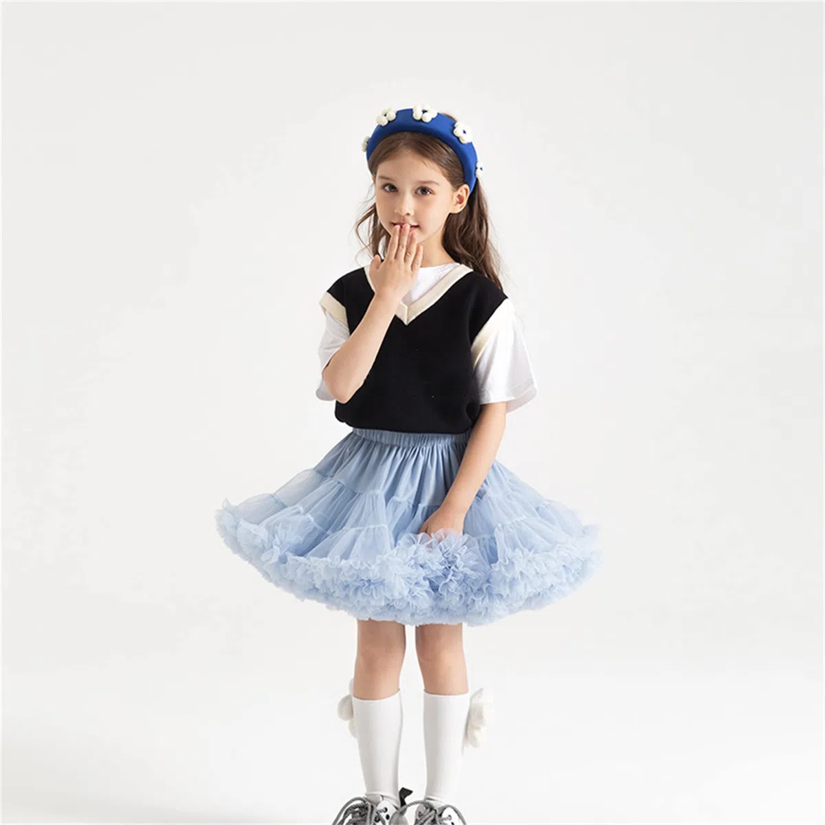 Infant Baby Girl's Fluffy Tutu Skirt Toddler Tulle Birthday Party Tiered Princess Tutu Pettiskirt