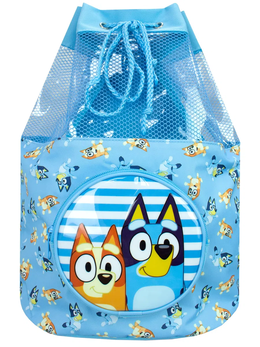 BlueY Borsa da nuoto per bambini Spiaggia Piscina Nuoto Zaino a coulisse per ragazzi o ragazze Blu