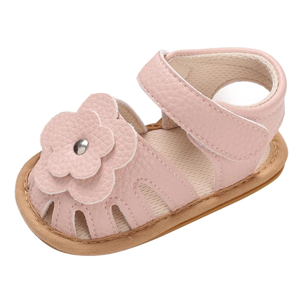 MASOCIO Sandali Neonata Estivi Punta Aperta Scarpe Bimba con Fiocco Gomma Antiscivolo