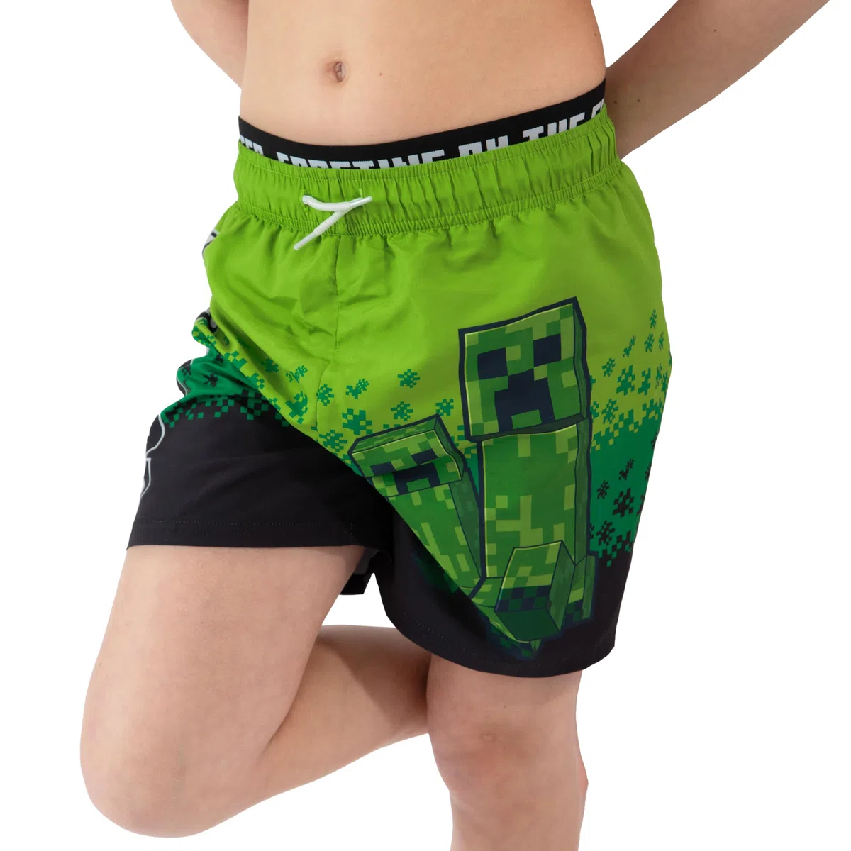 MINECRAFT Costume Piscina Bambino, Boxer Mare Bambino Creeper, Costume Nuoto Ragazzo Gamer