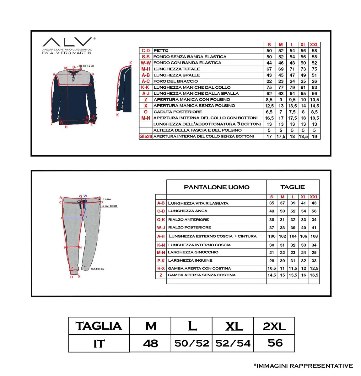 ALV by ALVIERO MARTINI Tuta Homewear da Uomo in French Terry, Ideale per Le Mezze Stagioni E L'Estate, Vari Modelli Primaverili