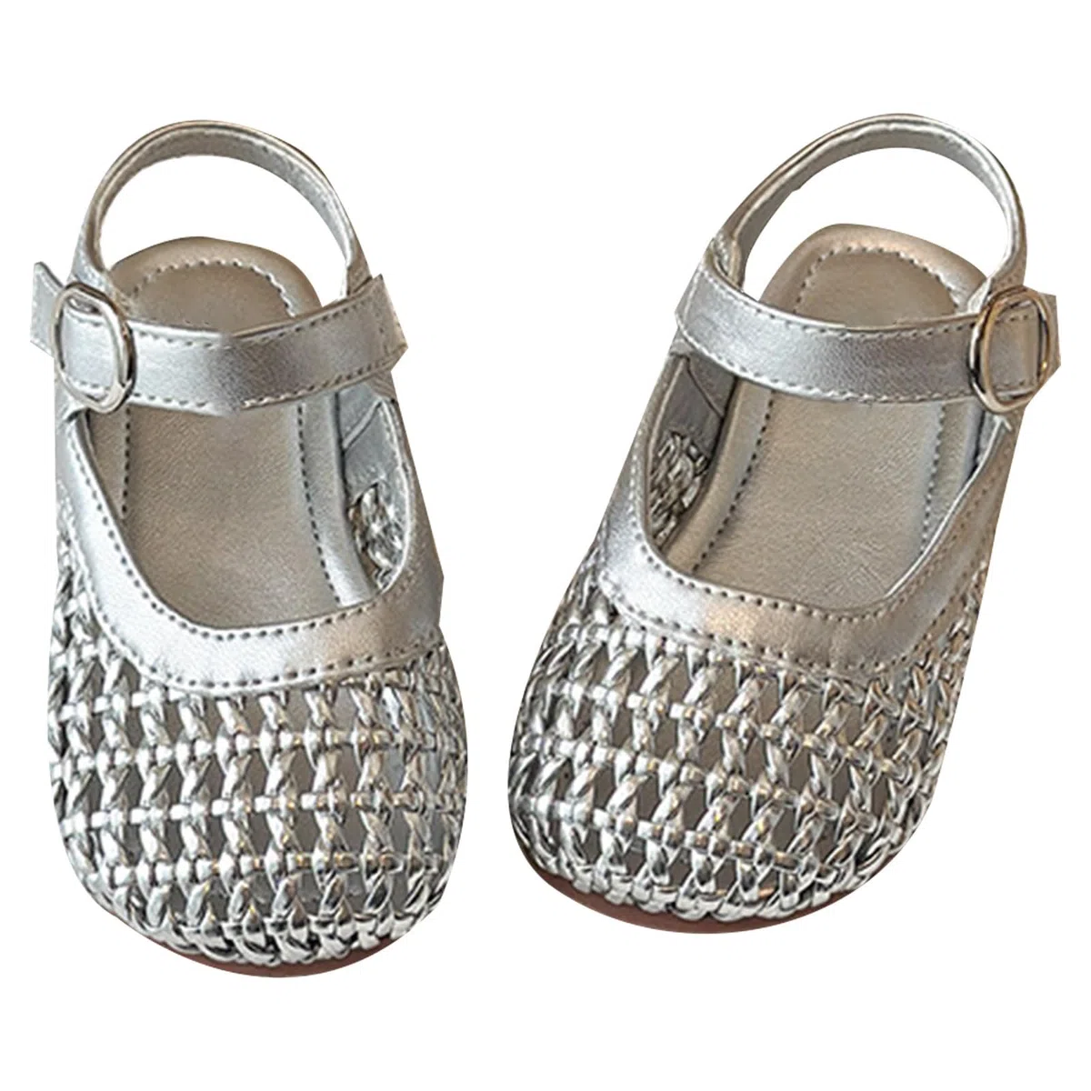 Sandali bambina, Sandali per bambine e bambini, estivi, traspiranti, in tessuto Mary Jane, con design traforato, comodi da indossare ogni giorno