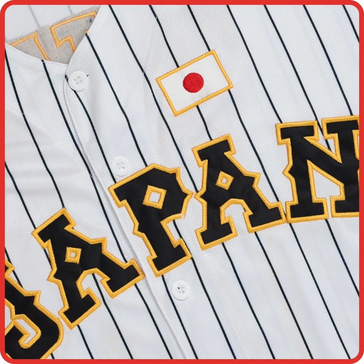 UNLC - Maglia da baseball Ohtani 16# Giappone da uomo a righe bianche - lettere e numeri cuciti, abbigliamento autentico per fan, poliestere traspirante, taglia S