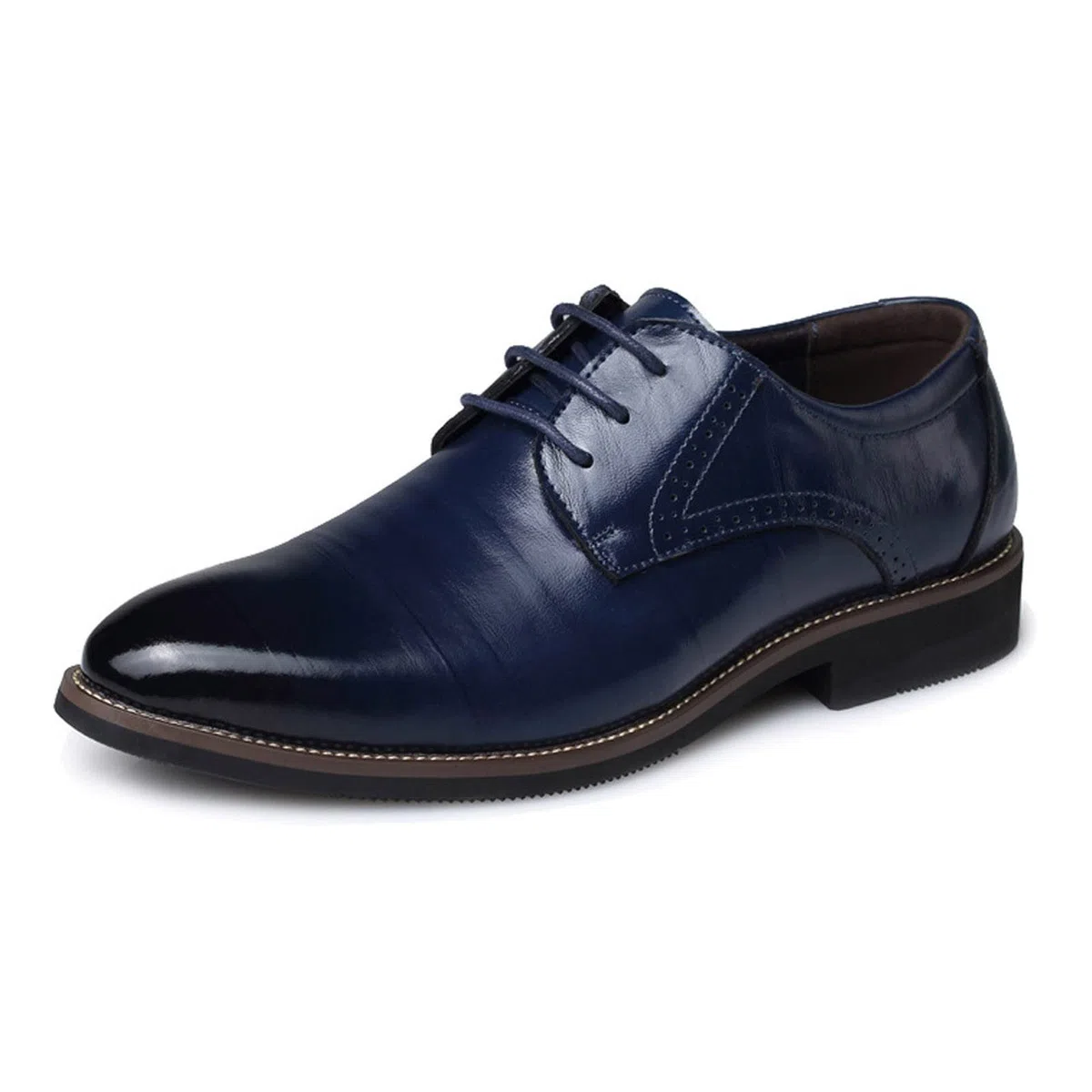Scarpe in pelle, da uomo, leggere, eleganti, da sposa, classiche, Oxford, larghe, in pelle, per attività tradizionali, a