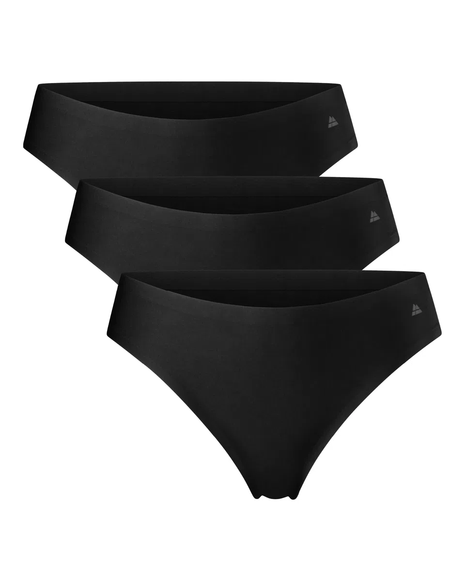 DANISH ENDURANCE 3 Paia Tanga Donna in Microfibra, Perizoma Invisibile Sportivo, Slip Taglio Laser