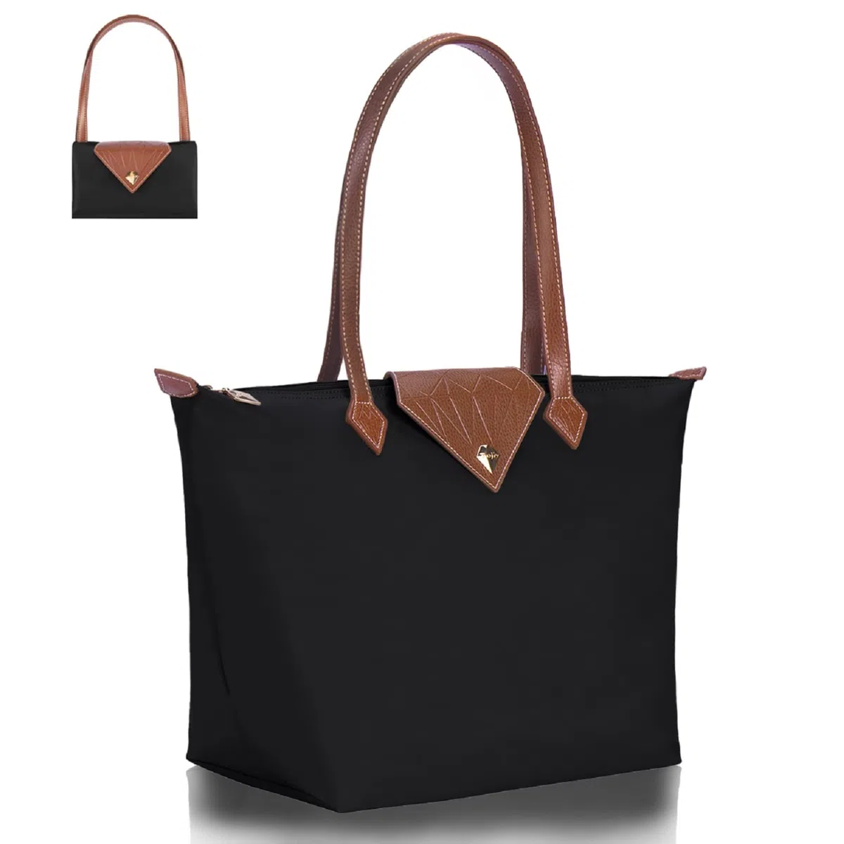 Borse Tote da Donna Borsa a Tracolla Elegante da Donna in Nylon Impermeabile Borsa con Manico Superiore Borsa da Viaggio Pieghevole da Spiaggia per Lavoro, Shopping, Grande