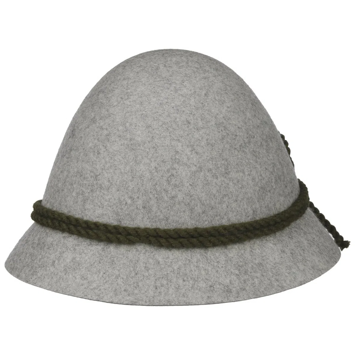Cappello Tradizionale - Cappello da Montagna in Feltro di Lana - Cappello da Caccia con Cordoncino - Cappello da Pastore con Fascia Interna - Cappello di Feltro Estate/Inverno
