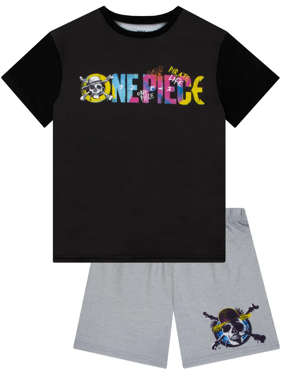 One Piece Pigiama Bambino, Pigiami Ragazzo Manica Corta, Pigiama Corto Ragazzo Estate