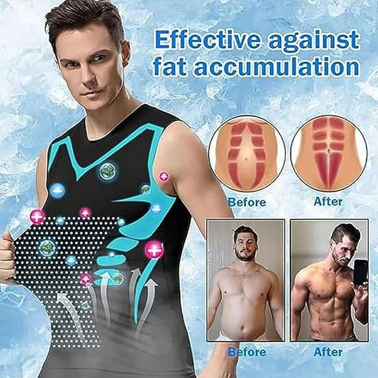3pc Canottiera Compressione Uomo Maglia Contenitiva Snellente Modellante Pancia Dimagrante Canotta Corsa Running Traspirante Canotte Palestra Shapewear Intimo Senza Maniche Tank Bodybuilding Fascia