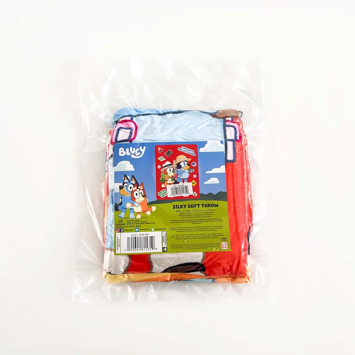 Northwest Bluey Silk Touch, coperta da viaggio, 116,8 x 152,4 cm