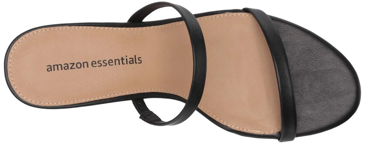 Amazon Essentials Donna Slide con Tacco e Due Cinturini Sottili