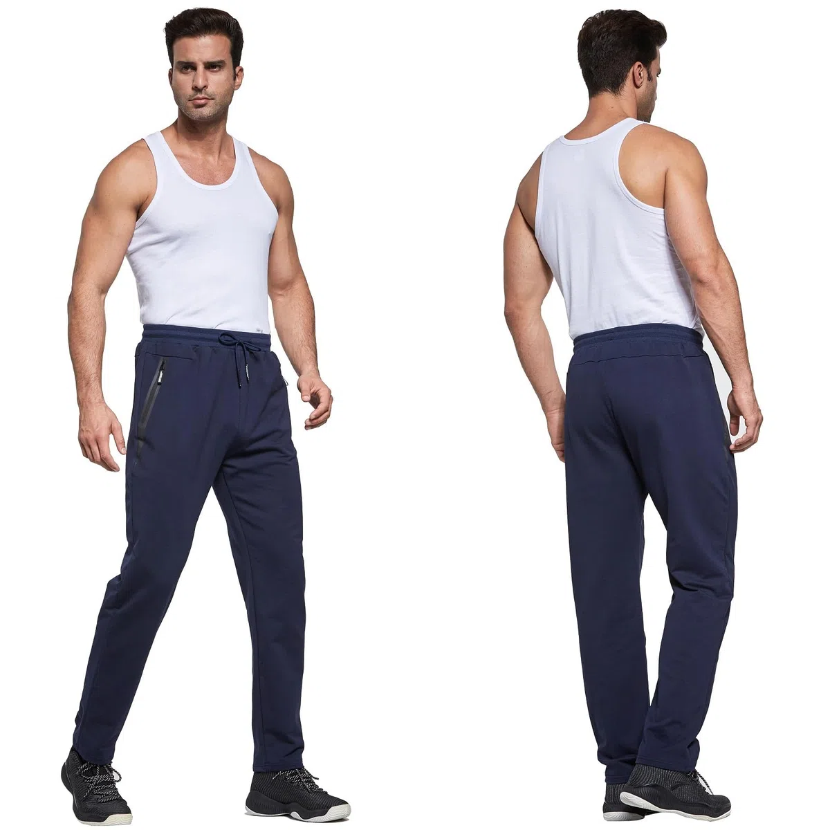 ZOXOZ Pantaloni Sportivi Uomo Cotone con Elastico in Vita