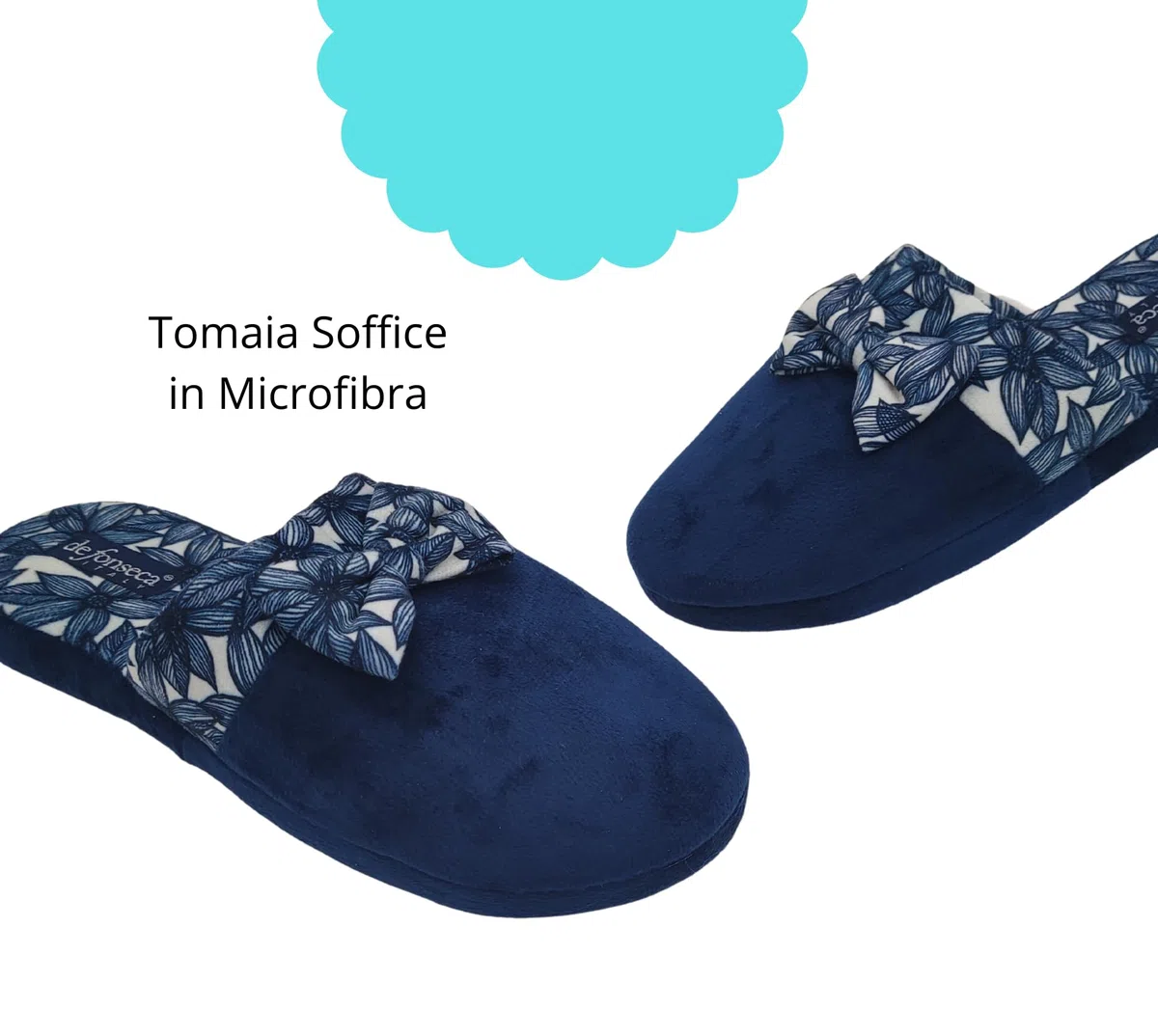 de fonseca Ciabatte alla Romana Suola in Gomma Antiscivolo, Pantofole Donna Estate Inverno in Cotone