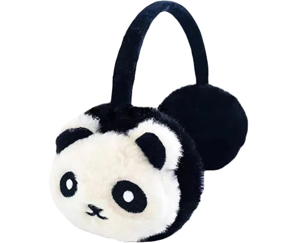 Paraorecchie per bambini, paraorecchie regolabili, paraorecchie in peluche, per ragazza, ragazzo, panda animale, simpatico, scaldabagni, invernali, caldi, paraorecchie e maniche