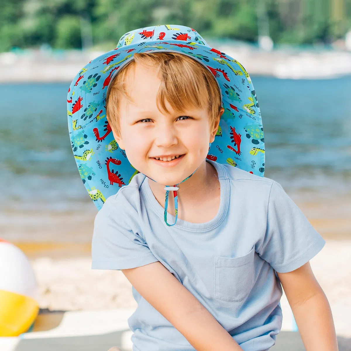 MASOCIO 2 Pezzi Cappello Neonato con Copricollo Cappellino Estivo Sole Bimbo Bambino Cappello Regolabile 6 Mesi-6 Anni