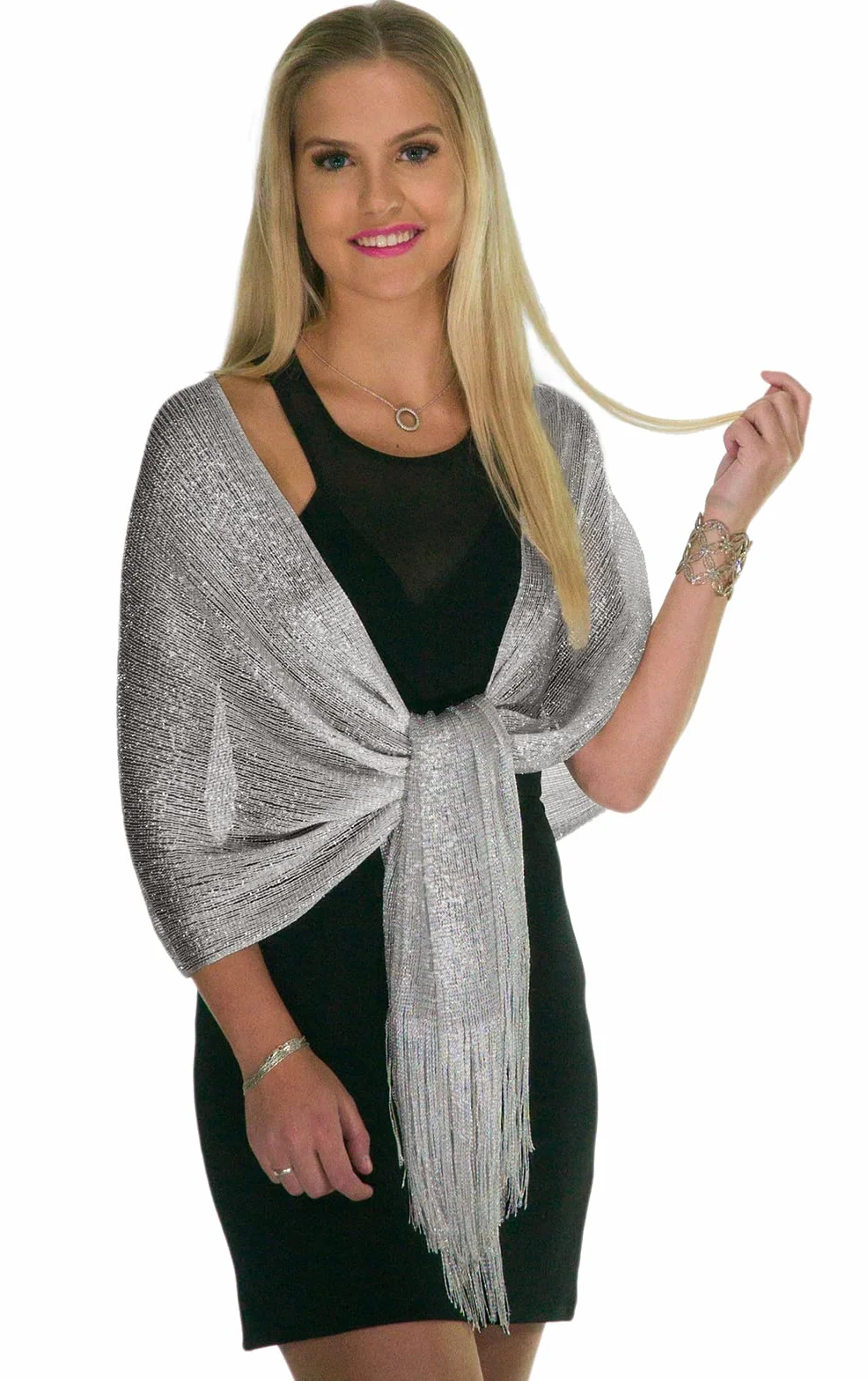 ShineGlitz Scialli e involucri per abiti da sera, scialli e impacchi da donna, scialli eleganti e impacchi per abiti da sera