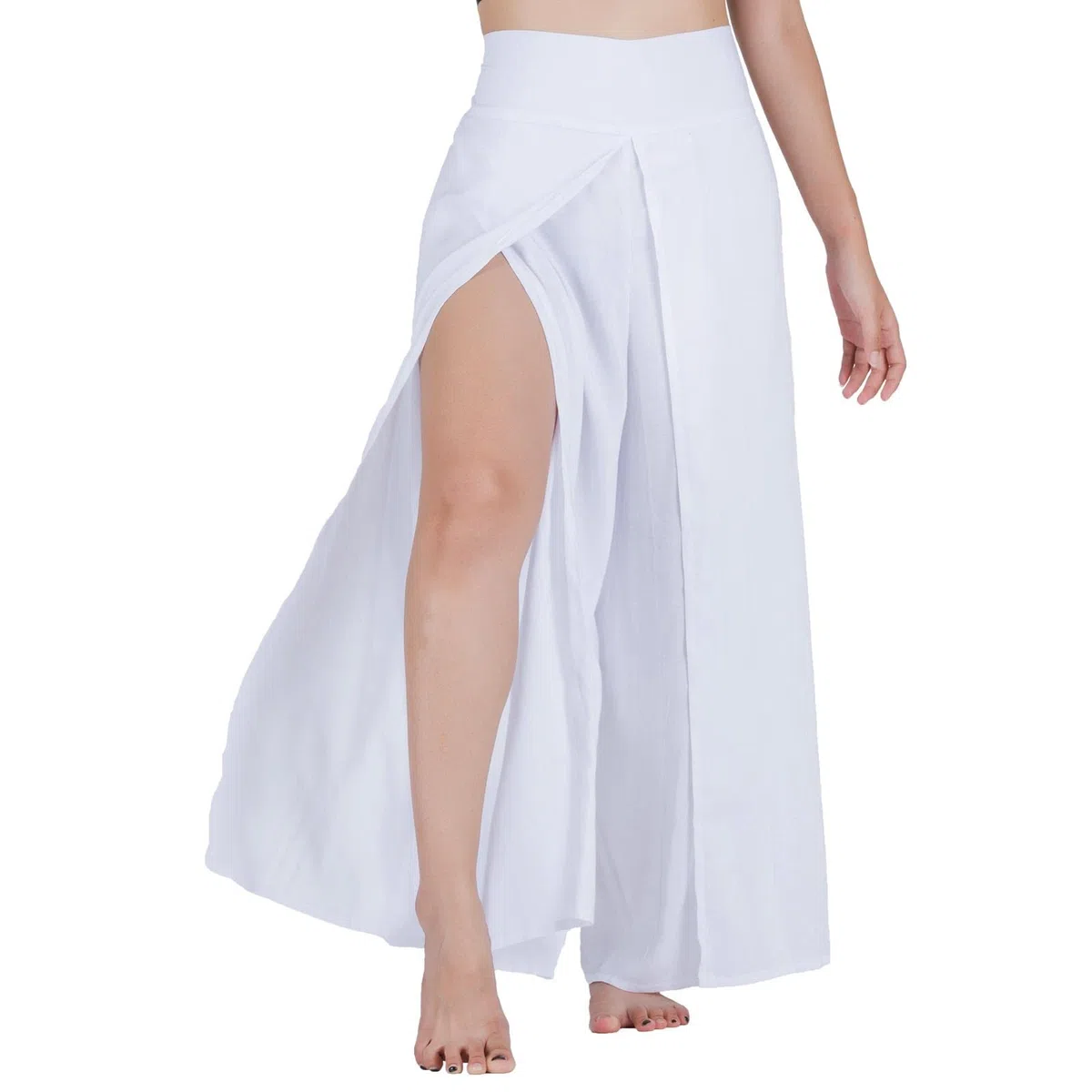 Lofbaz Palazzo con Gamba a Fessura per Donna Pantaloni Yoga maternità fluidi