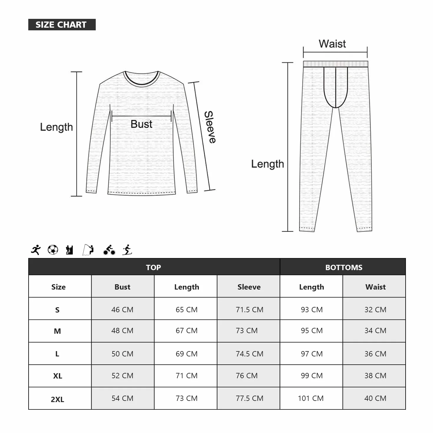 MOBIUSPHY Biancheria Intima Termica Uomo Biancheria Funzionale Uomo con Funzione Quick Dry Sportiva Set di Biancheria Intima Base Layer Traspirante Riscaldante per attività