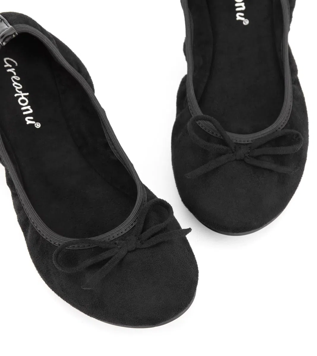 Greatonu Ballerina Donna Ballerine Pieghevoli Scarpe Basse Donna con Suola Flessibile- Perfetto per Matrimoni e Feste