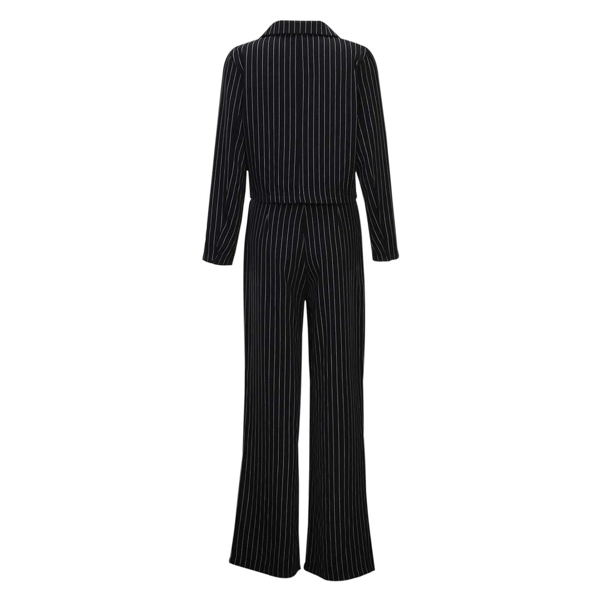 pvucpot Tailleur Gessato Donna Eleganti 2 Pezzi Gilet e Pantaloni Ufficio e Lavoro Completo Donna Estate Blazer Maniche Lunghe Tuta Elastici in Vita Set di Abiti in Tinta Unita