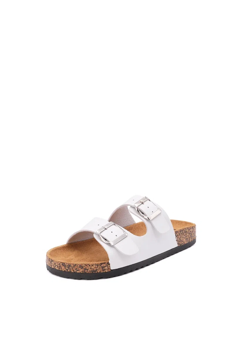 QUEEN HELENA Ciabatte con Fibbia con Zeppa Donna R244