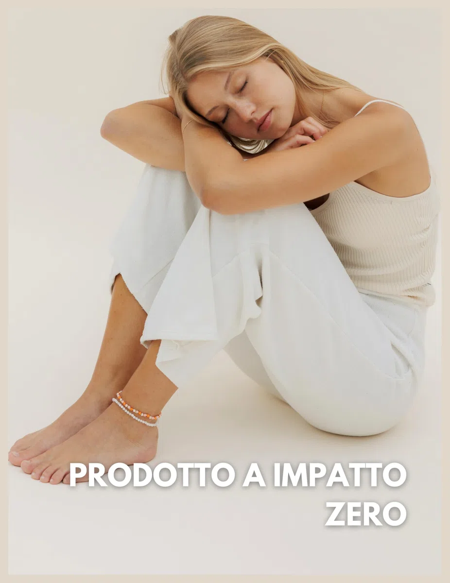 GD GOOD.designs EST. 2015 Cavigliere da donna con perle di giada 4 mm - Impermeabile - Cavigliera in pietra naturale colorata con chiusura regolabile in oro 18 carati