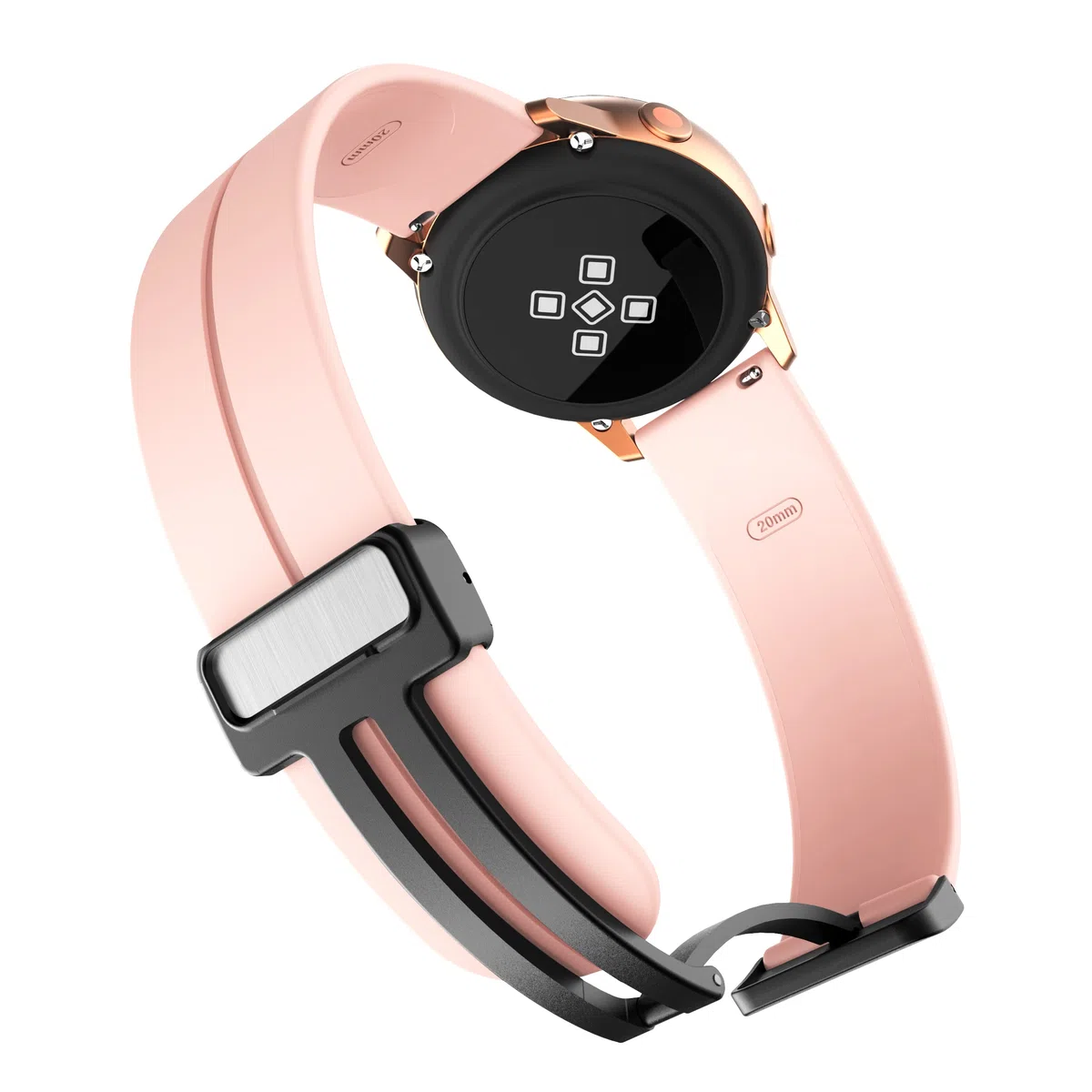 Cinturino di ricambio per smartwatch Slothcloud KIds da 3,8 cm H97, in morbido silicone, con fibbia magnetica, compatibile con orologio Slothcloud H97 da 3,8 cm/YOUSOKU H97 per bambini e ragazze