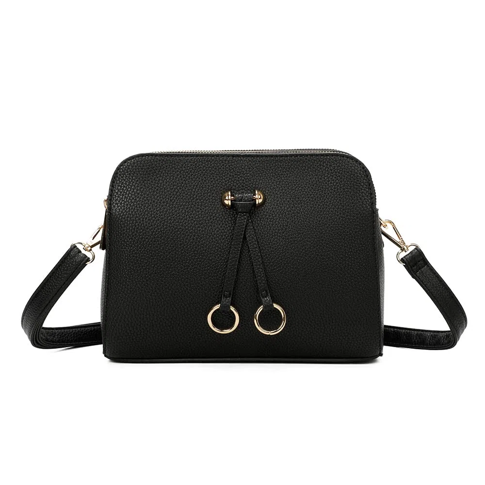 ELIOX Borsa a Tracolla Donna Piccola con 3 Scomparti Capienti - Borsa Mano PU Pelle Sintetica - Borsetta Moda Borse Spalla- Crossbody Bag