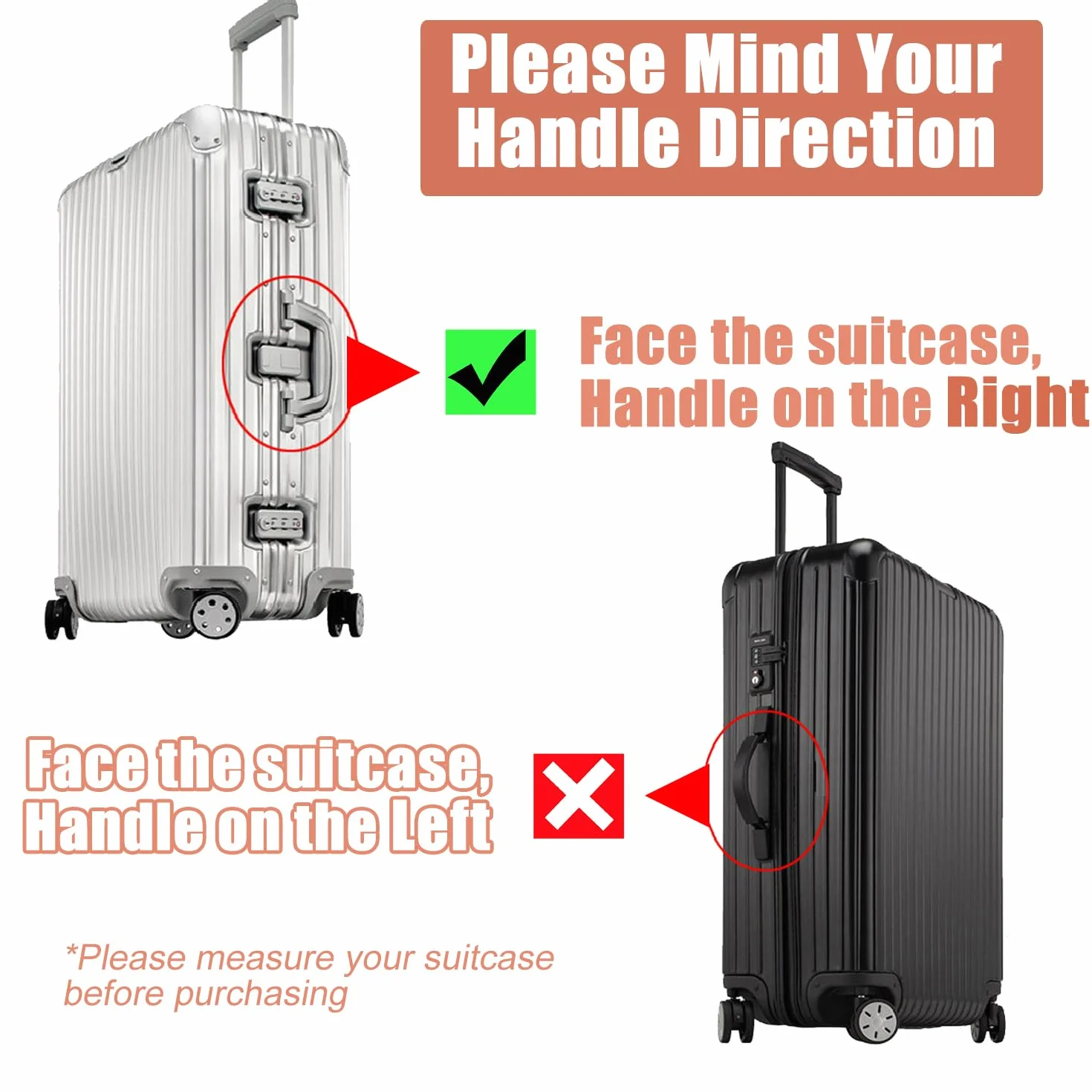 Copri Valigia Grande, Coprivaligia Impermeabile 30 Pollici, Copri Valigia Trolley Cabina in PVC, Proteggi Valigia da Stiva XL, Luggage Cover Transparent, Copertura Protettiva per Bagagli