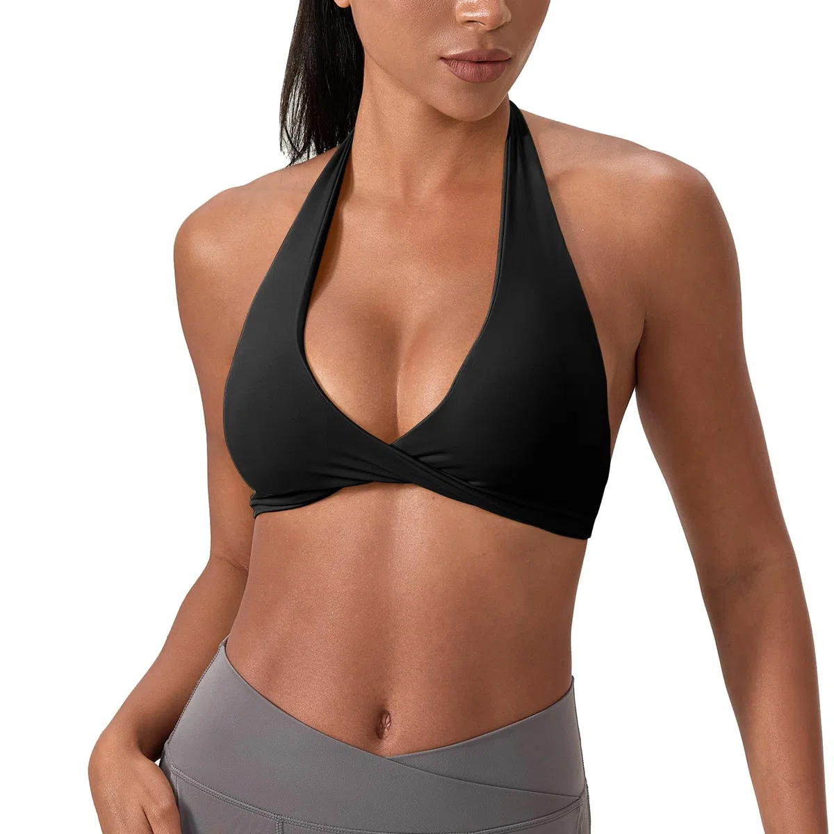 Reggiseno Sportivo Donna Push Up, Top Sportivo Donna Palestra Senza Ferretto con Imbottiture Rimovibili Traspirante per Fitness Yoga Corsa