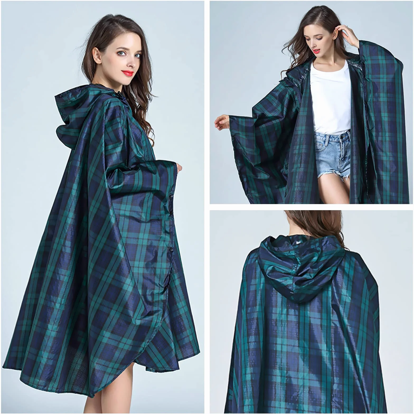 SOPPY - Poncho Antipioggia Impermeabile Leggero per Donne e Uomini