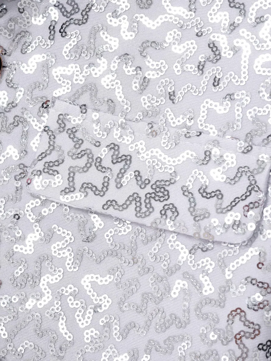 Giacca Da Smoking Per Ragazzi Lucida Festiva Con Paillettes E Colletto Revers Abbigliamento Per Matrimonio Festa Halloween Compleanno