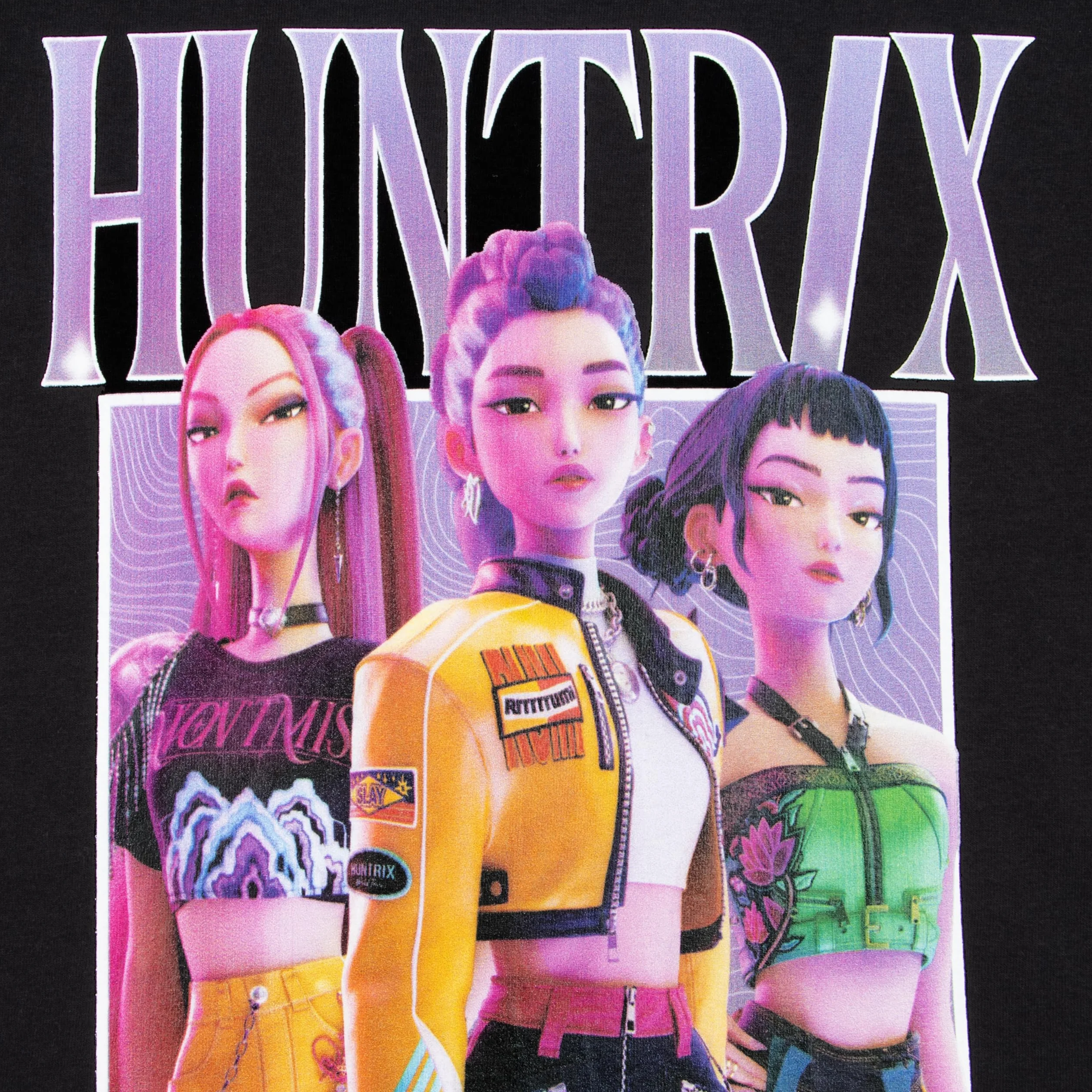 KPop Demon Hunters Tshirt, Huntrix T Shirt a Maniche Corte, Top Ragazza Estivo