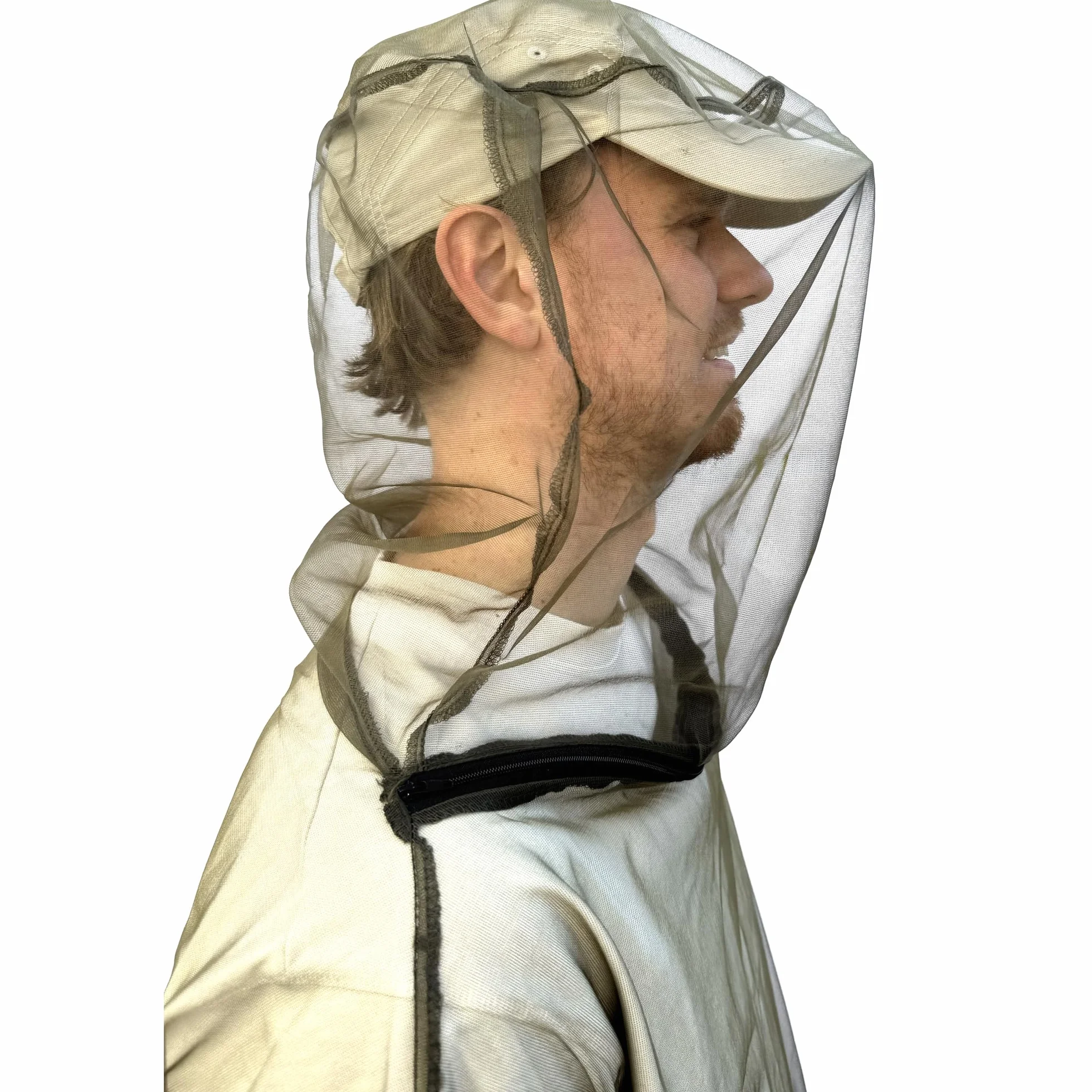 Universal Backpackers Giacca Zanzariera Anti-Insetti – Cappuccio con Cerniera – Giacca in Rete Leggera & Traspirante per Uomini e Donne per Esterni, Campeggio, Pesca, Escursioni