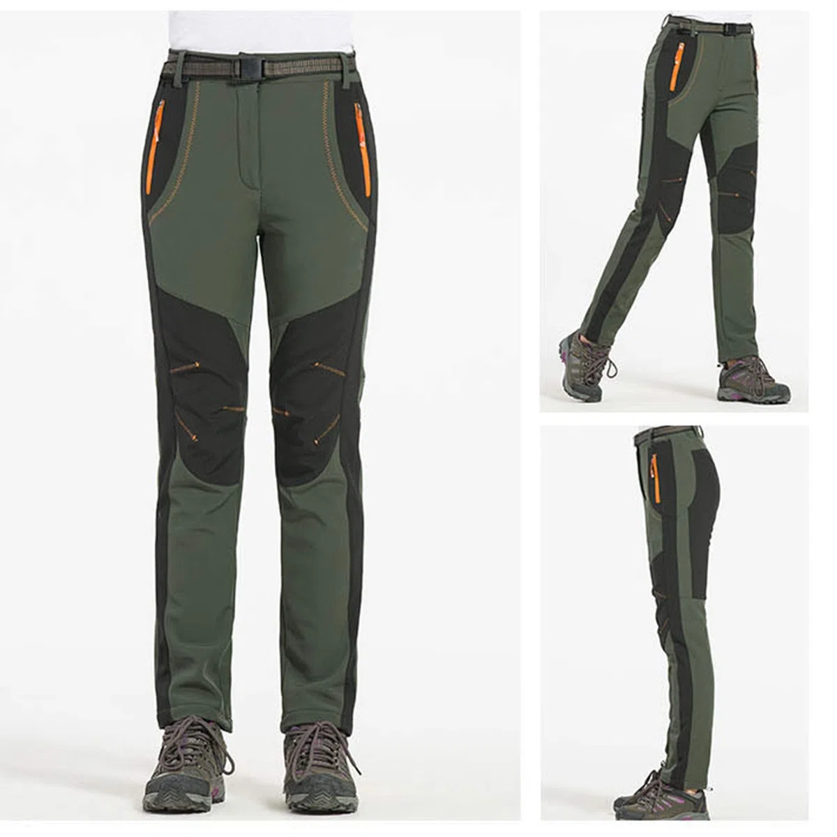 Minetom Pantaloni Trekking Donna Uomo Invernali Impermeabile Pantaloni Sci Termici Softshell Pantaloni Neve Montagna Escursionismo Caldo All'aperto