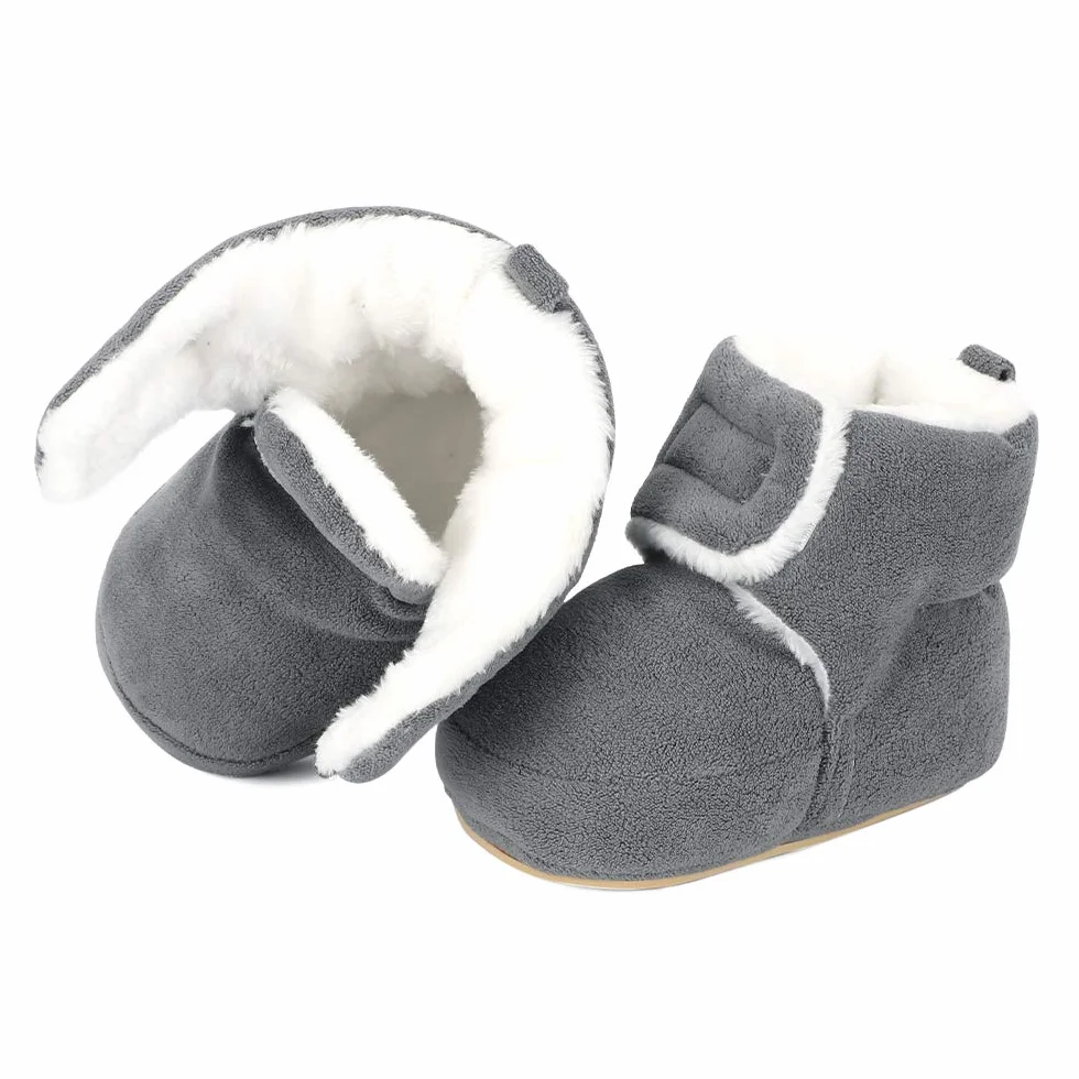 MASOCIO Unisex Stivali da Neve Neonato Invernali Stivaletti Scarpe Primi Passi con Suola Gomma Antiscivolo