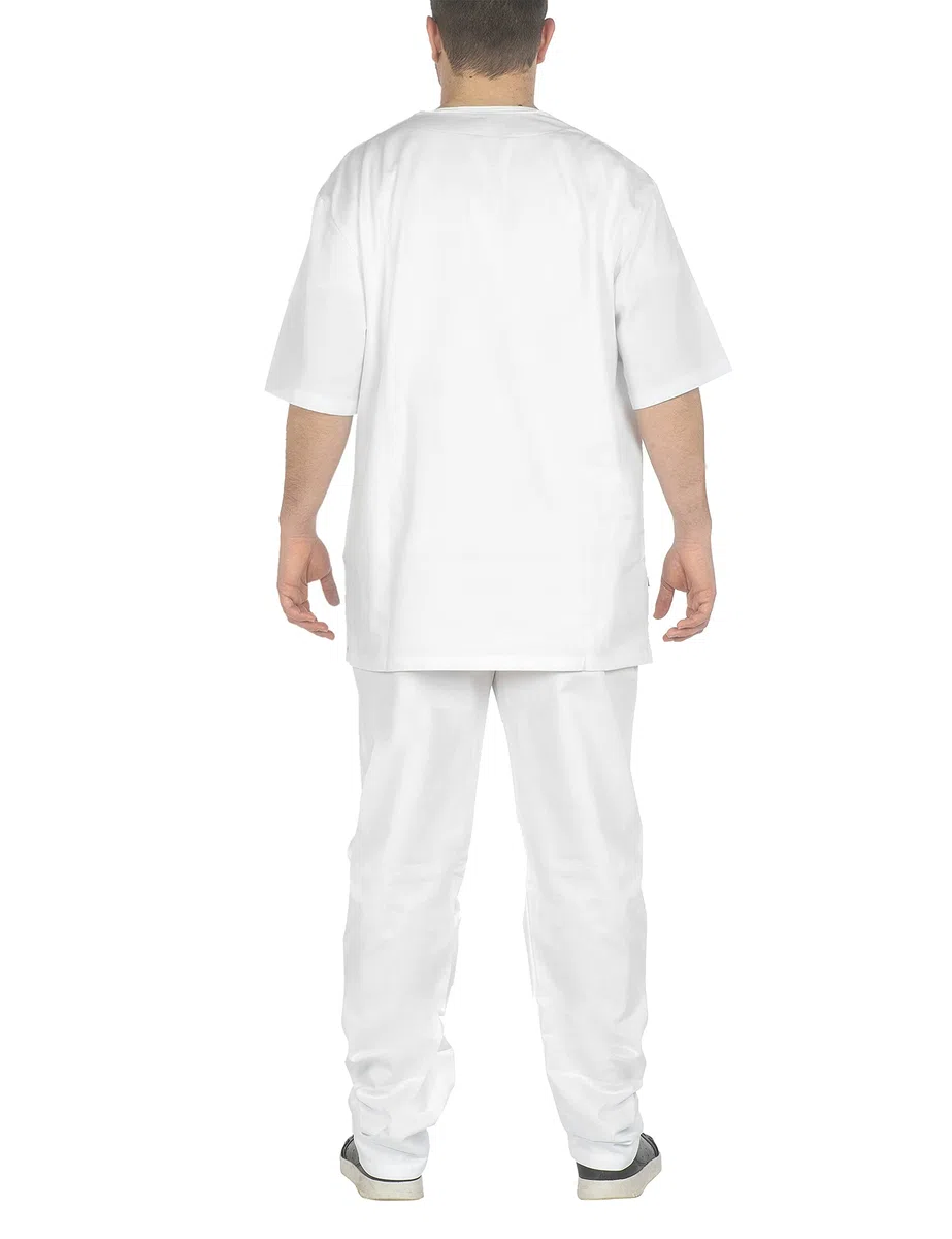 C.B.F. - Produzione professionale abbigliamento da lavoro Divisa Sanitaria Ospedaliera Uomo Donna in 100% Cotone Sanforizzato - Casacca e Pantalone - Infermiere OSS Estetista