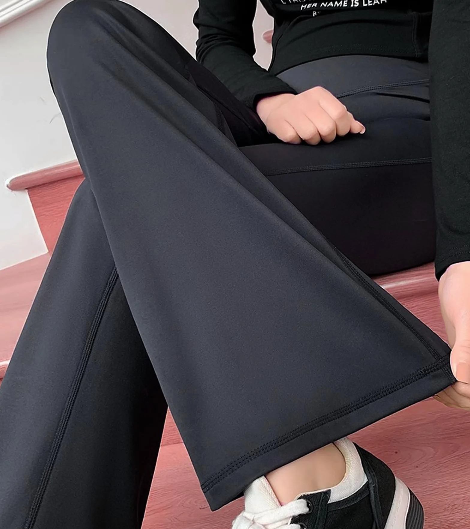 Leggings Premaman sul Pancione, Pantaloni Premaman da Donna Yoga Bootcut in Gravidanza per Lavoro Lounge Sportivi, Leggings Premaman Morbidi e Burrosi Flare
