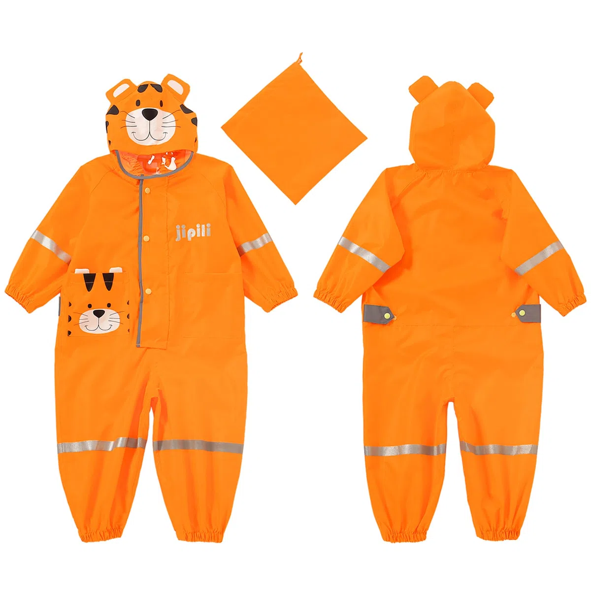 Fewlby Impermeabile Bambini Tuta Pioggia Bambina Antipioggia con Cappuccio Poncho Impermeabile Ragazze Ragazzi Giacche da Pioggia con Cappello Trasparente per 1-10 Anni